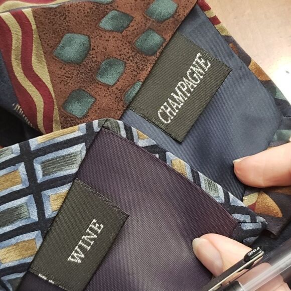 COCKTAIL COLLECTION Set of 2 Silk Neck Ties - Picture 4 of 8